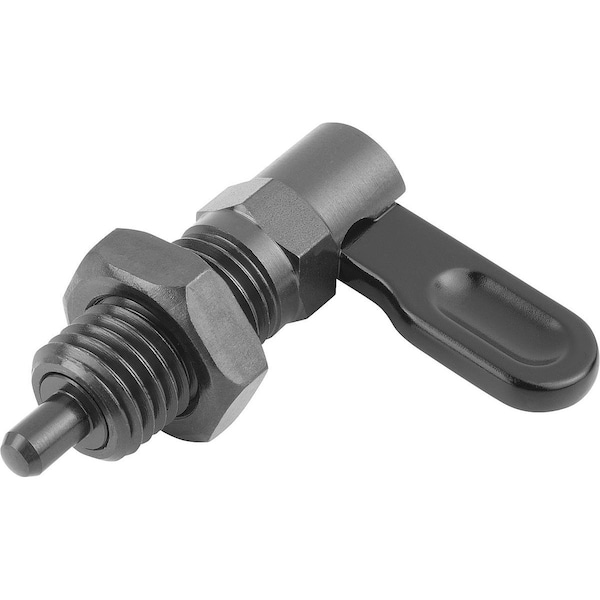 Cam-Action Indexing Plung W. Stop, Right, D=8, M20X1, 5, Form:D, Steel